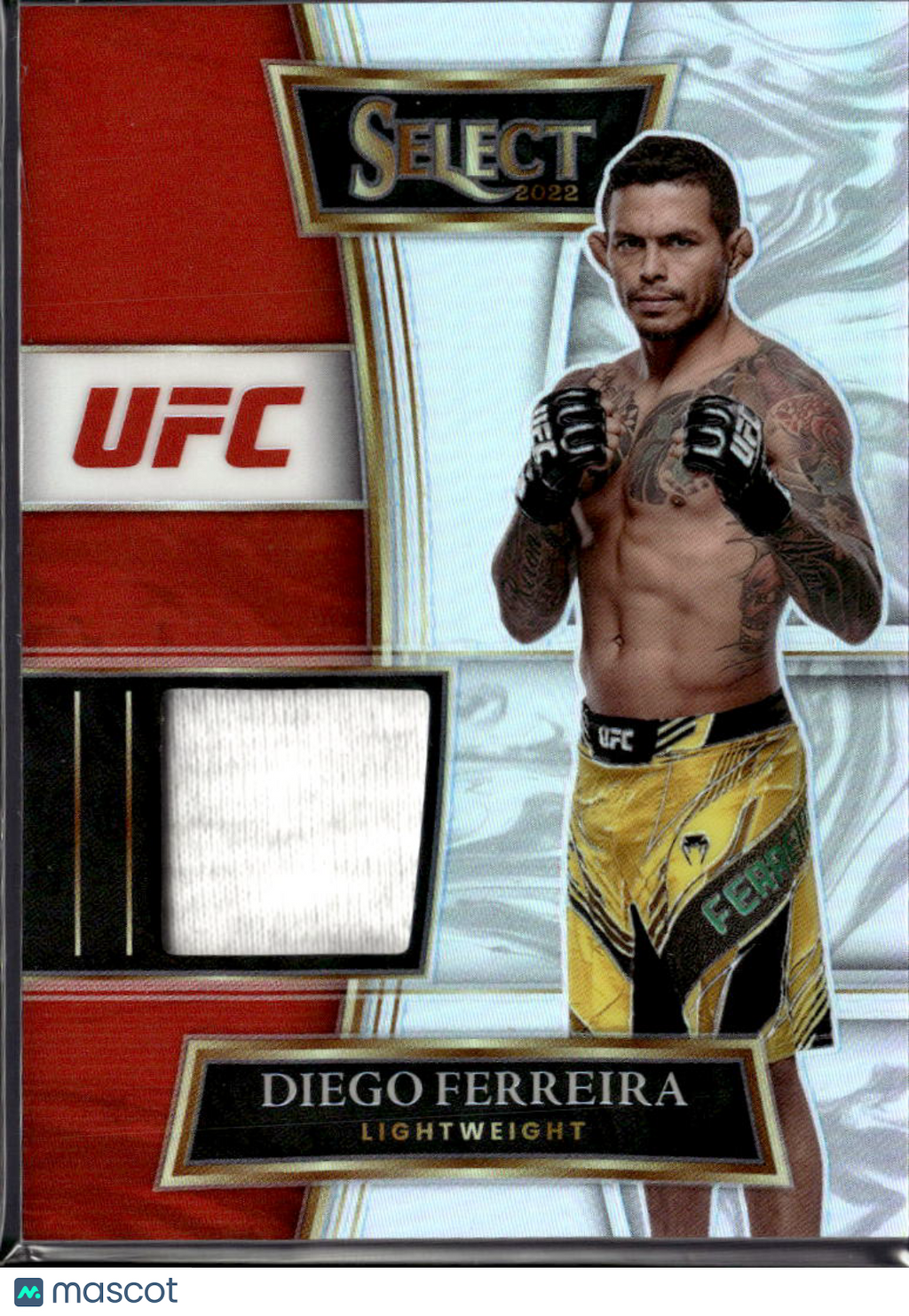 Diego Ferreira 2022 Select Prizm UFC Fighter Worn Patch
