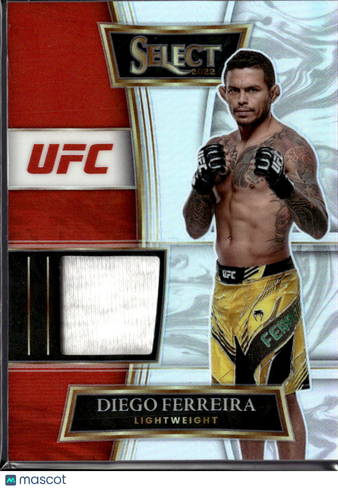 Diego Ferreira 2022 Select Prizm UFC Fighter Worn Patch