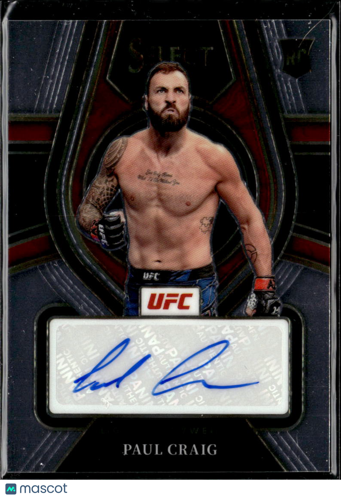 Paul Craig 2022 Panini Select UFC Auto Autograph Rookie RC