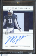 Micah Parsons 2021 National Treasures Auto Autograph Patch RC Penn State 75/99