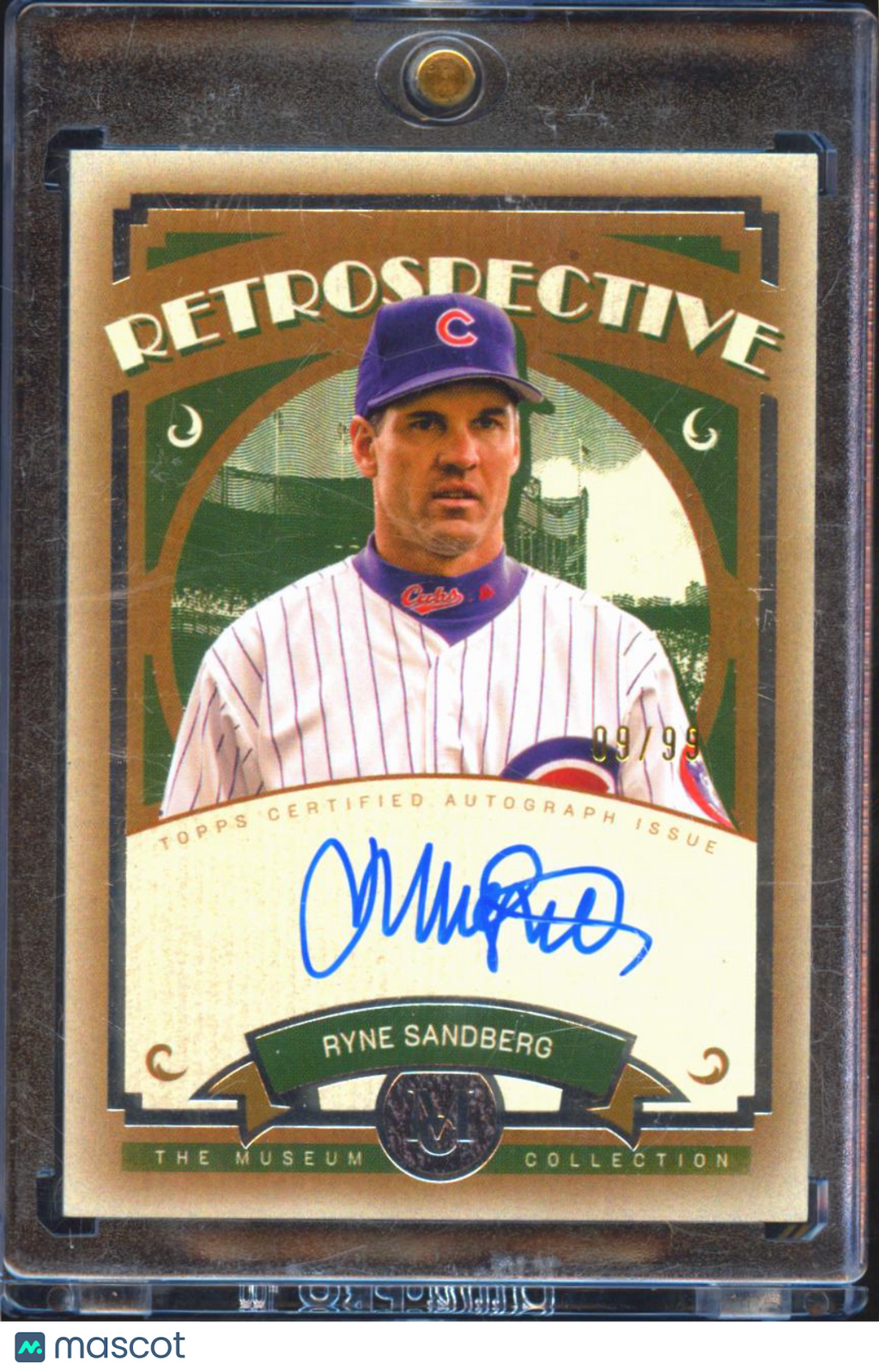 Ryne Sandberg 2025 Topps Museum Collection Auto Autograph 9/99 Chicago Cubs
