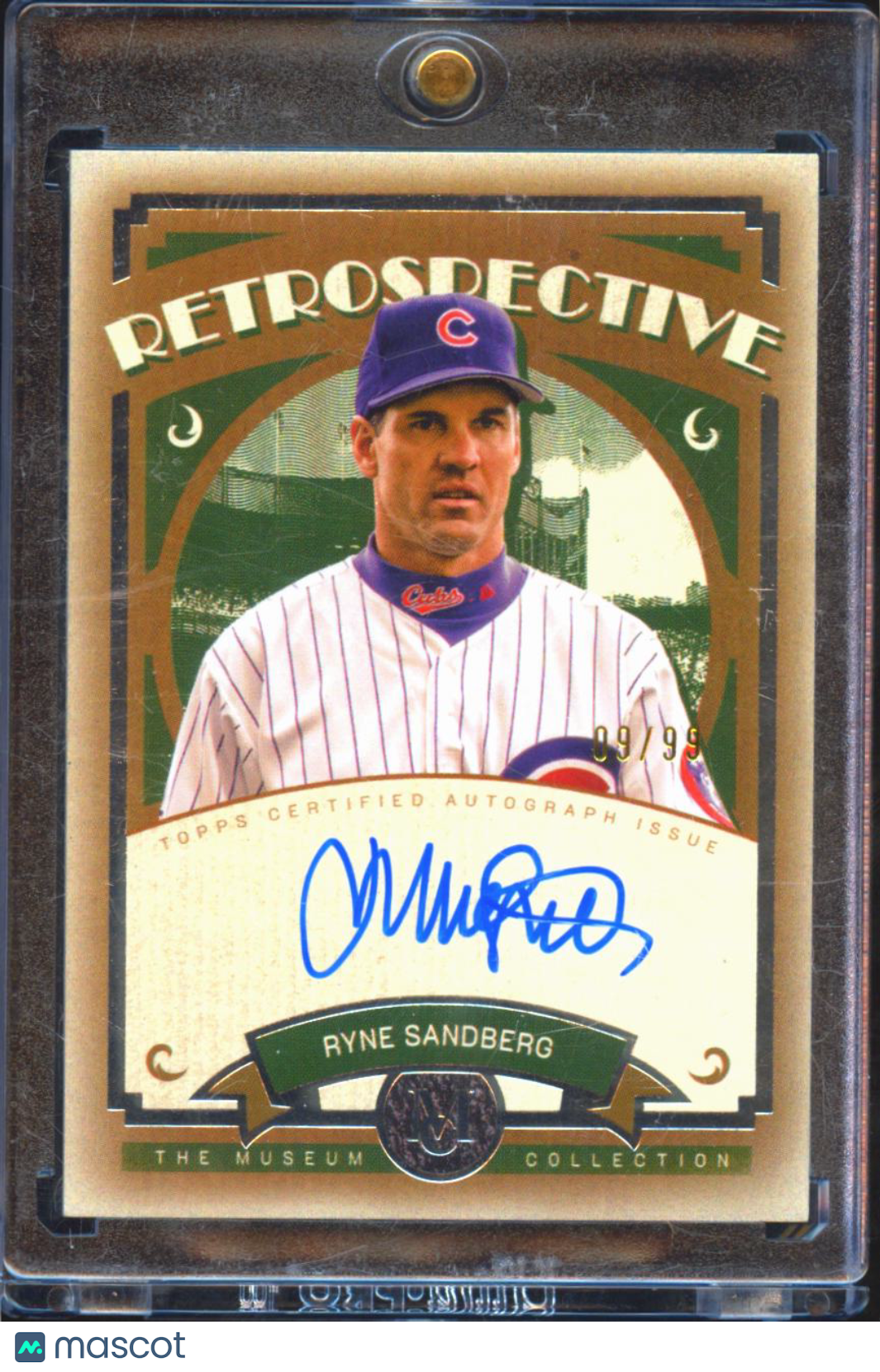 Ryne Sandberg 2025 Topps Museum Collection Auto Autograph 9/99 Chicago Cubs
