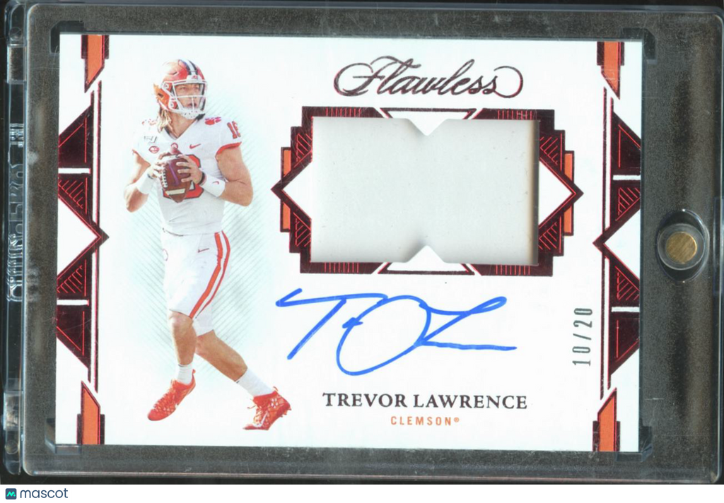 Trevor Lawrence 2022 Flawless Auto Autograph Patch 10/20 Clemson Tigers