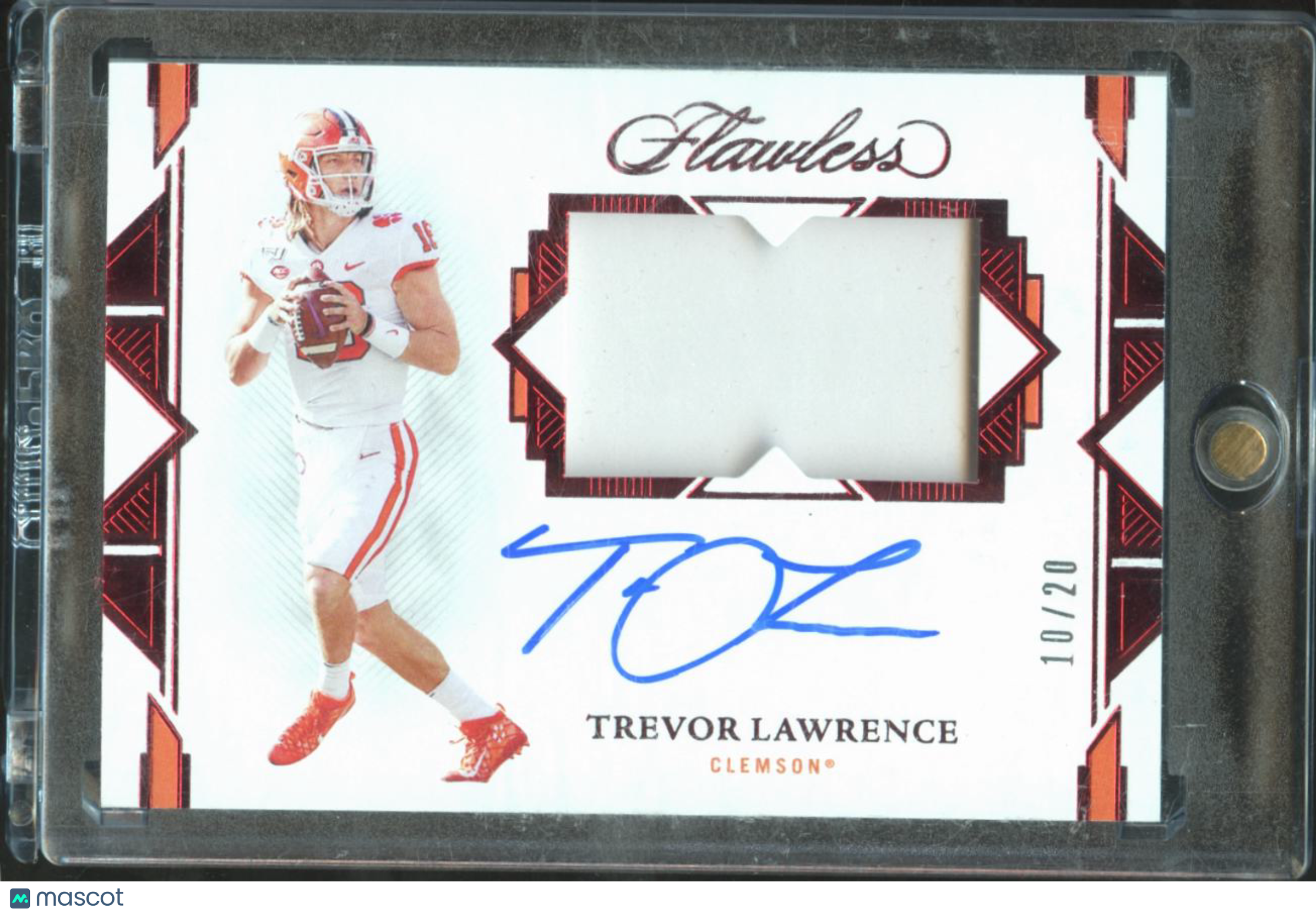 Trevor Lawrence 2022 Flawless Auto Autograph Patch 10/20 Clemson Tigers