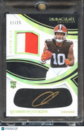 Quinshon Judkins 2025 Immaculate Auto Autograph Patch RC 11/15 Cleveland Browns