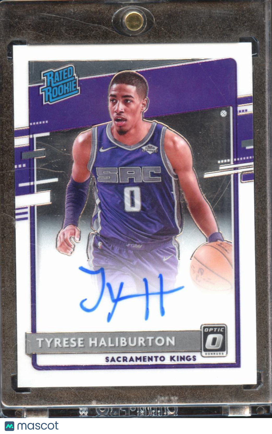 Tyrese Haliburton 2020-21 Optic Rated Rookie Auto Autograph RC Sacramento Kings