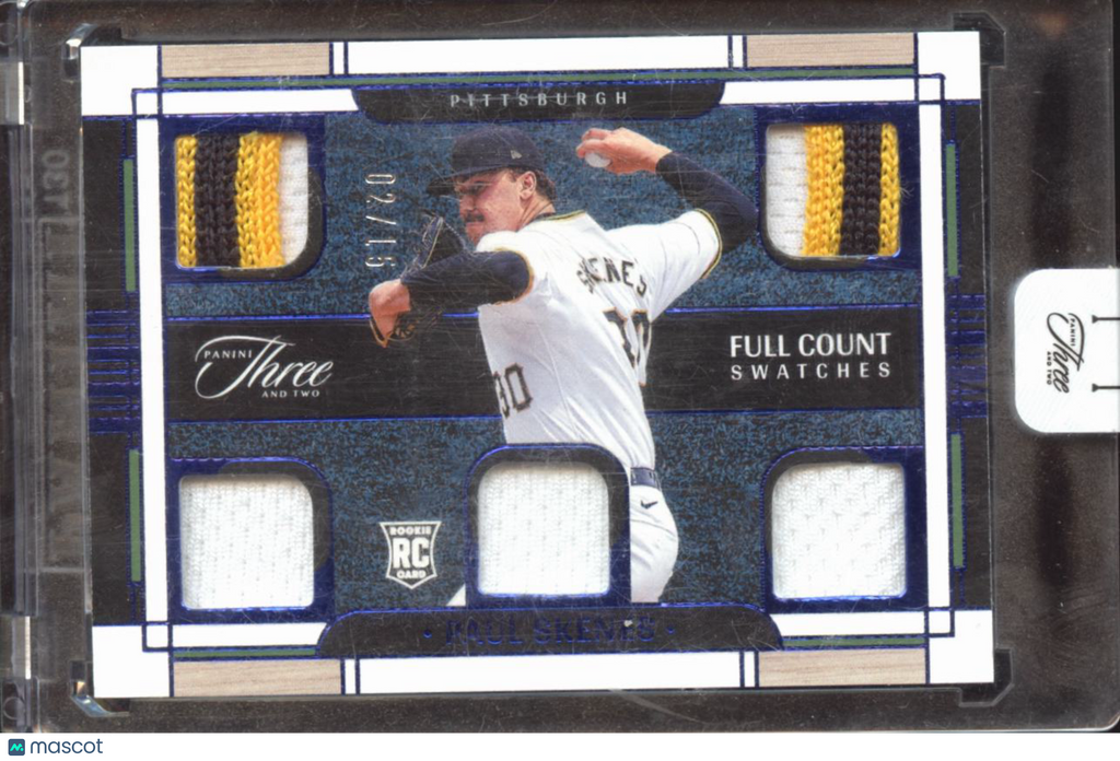Paul Skenes 2024 Three and Two Jersey Patch RC 2/15Pittsburgh Pirates