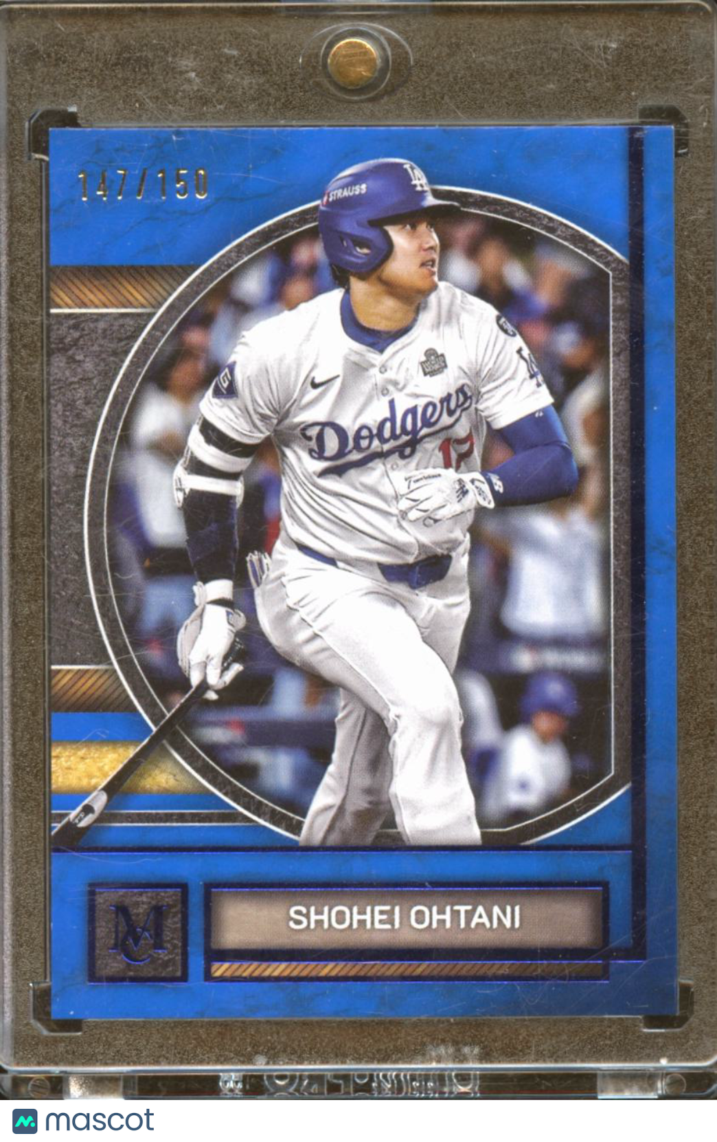 Shohei Ohtani 2025 Topps Museum Collection Blue 147/150 Los Angeles Dodgers