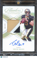 Drew Brees 2025 Flawless Auto Autograph 3 Color Patch 13/25 New Orleans Saints