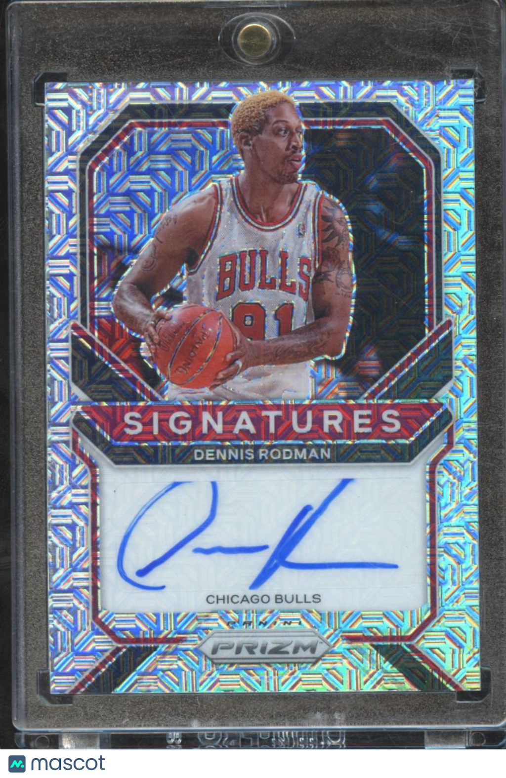 Dennis Rodman 2020-21 Prizm Auto Autograph Mojo 15/25 Chicago Bulls