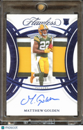 Matthew Golden 2025 Flawless Auto Autograph Patch RC 9/10 Green Bay Packers