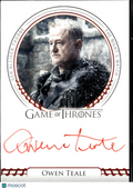 Owen Teale Ser Alliser Thorne Rittenhouse Game of Thrones Red Ink Auto Autograph