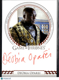 Deobia Oparei as Areo Hotah Rittenhouse Game of Thrones Red Ink Auto Autograph