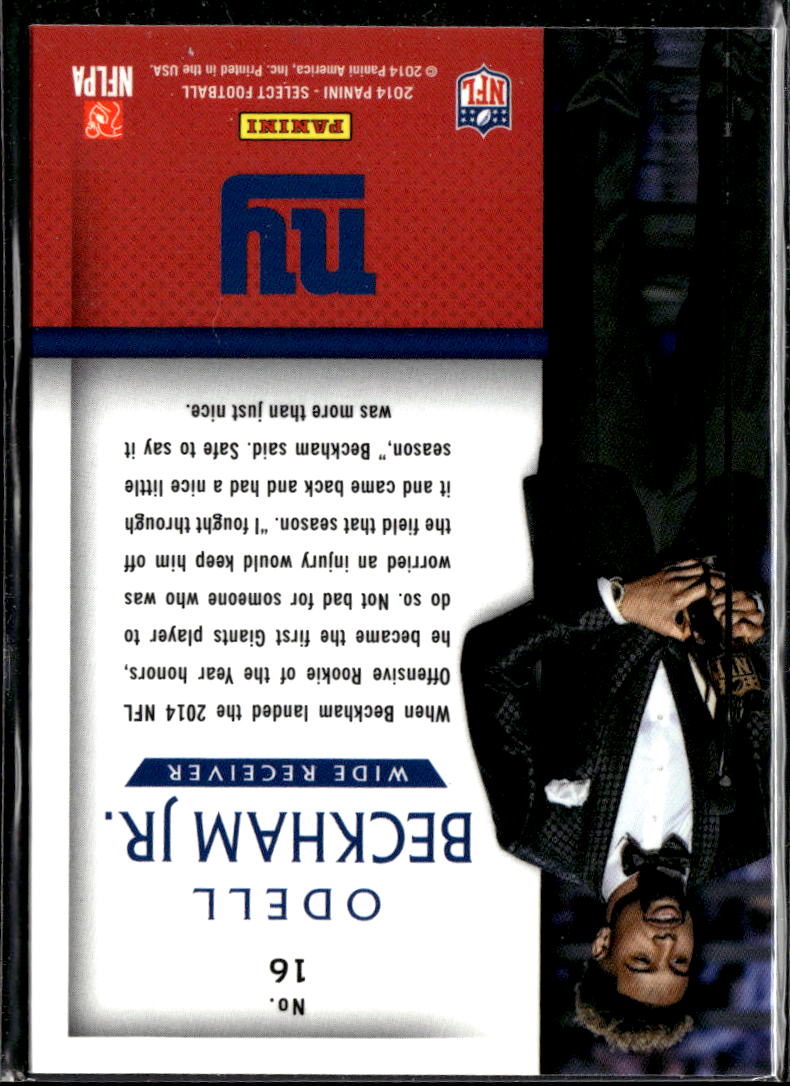 Odell Beckham Jr. 2014 Select Wave Prizm ROY Rookie RC #16 New York Giants