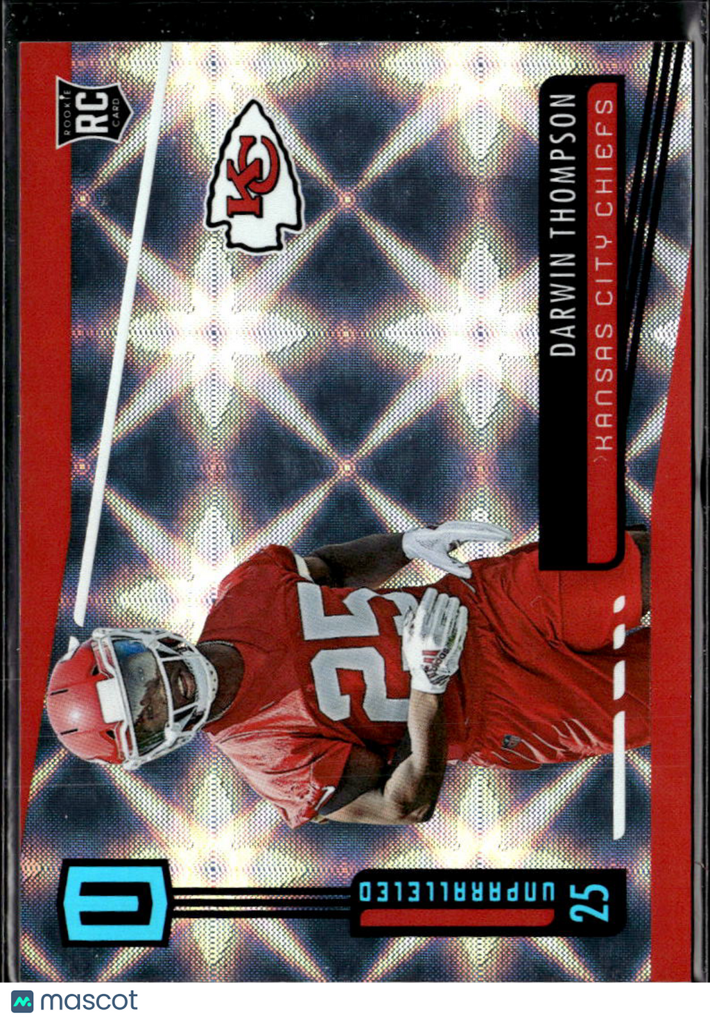 Darwin Thompson 2019 Unparalleled RC Galactic CASE HIT Kansas City Chiefs