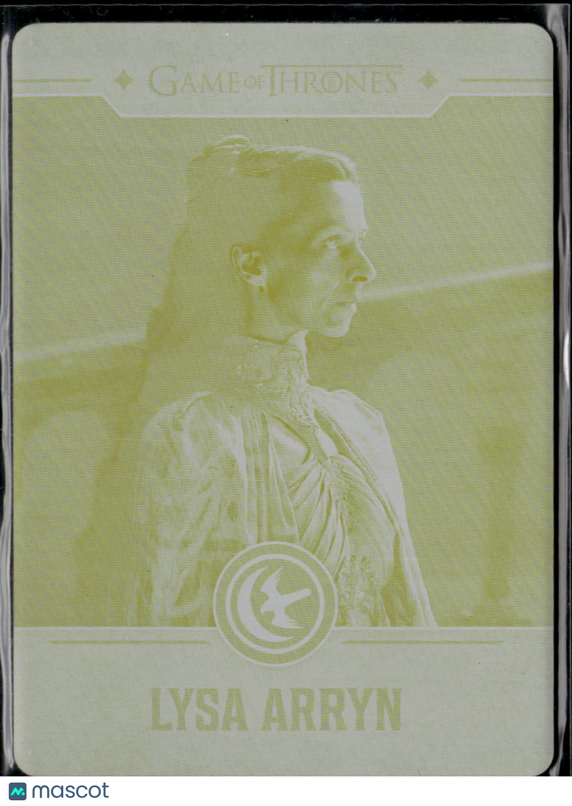Lysa Arryn Rittenhouse Game of Thrones Yellow Printing Plate 1/1 #23