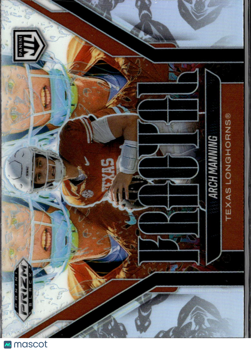 Arch Manning 2025 Prizm Black Fractal Silver Prizm Rookie RC Texas Longhorns