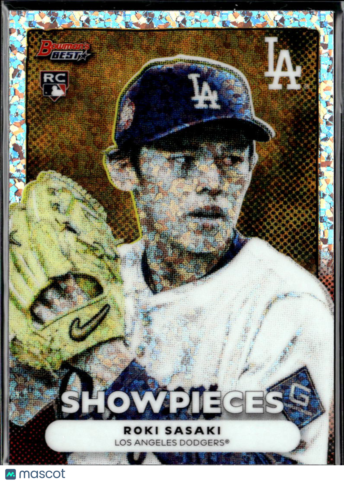 Roki Sasaki 2025 Bowman's Best Showpieces Mini Diamond RC SHORTPRINT Dodgers