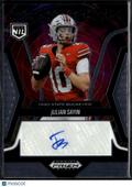 Julian Sayin 2025 Prizm Black Auto Autograph Rookie RC Ohio State Buckeyes