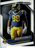 Aaron Donald 2025 Prizm Black White Prizm 74/175 Los Angeles Rams