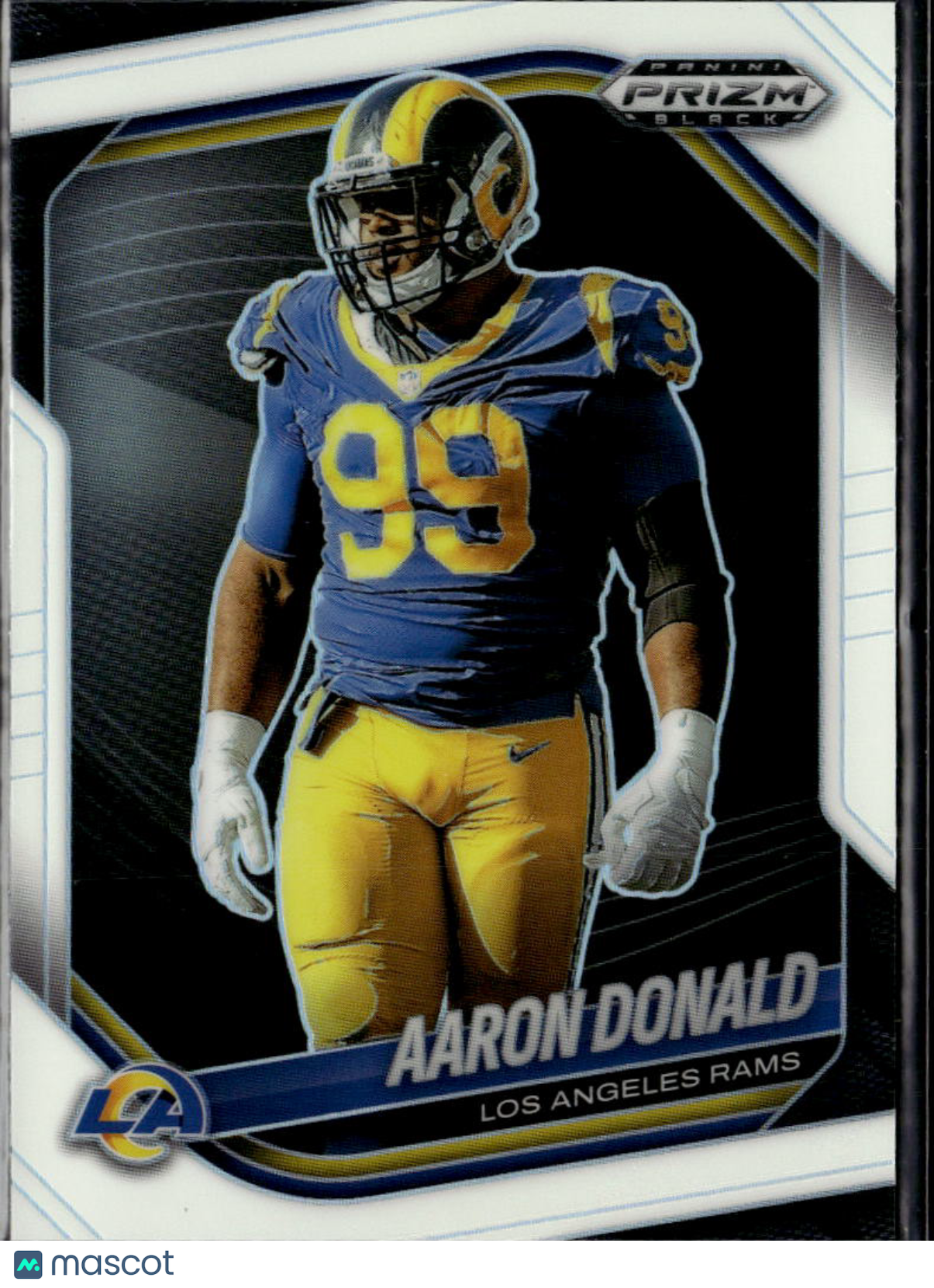 Aaron Donald 2025 Prizm Black White Prizm 74/175 Los Angeles Rams