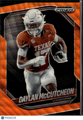Daylan McCutcheon 2025 Prizm Black Orange Wave RC 36/60 Texas Longhorns