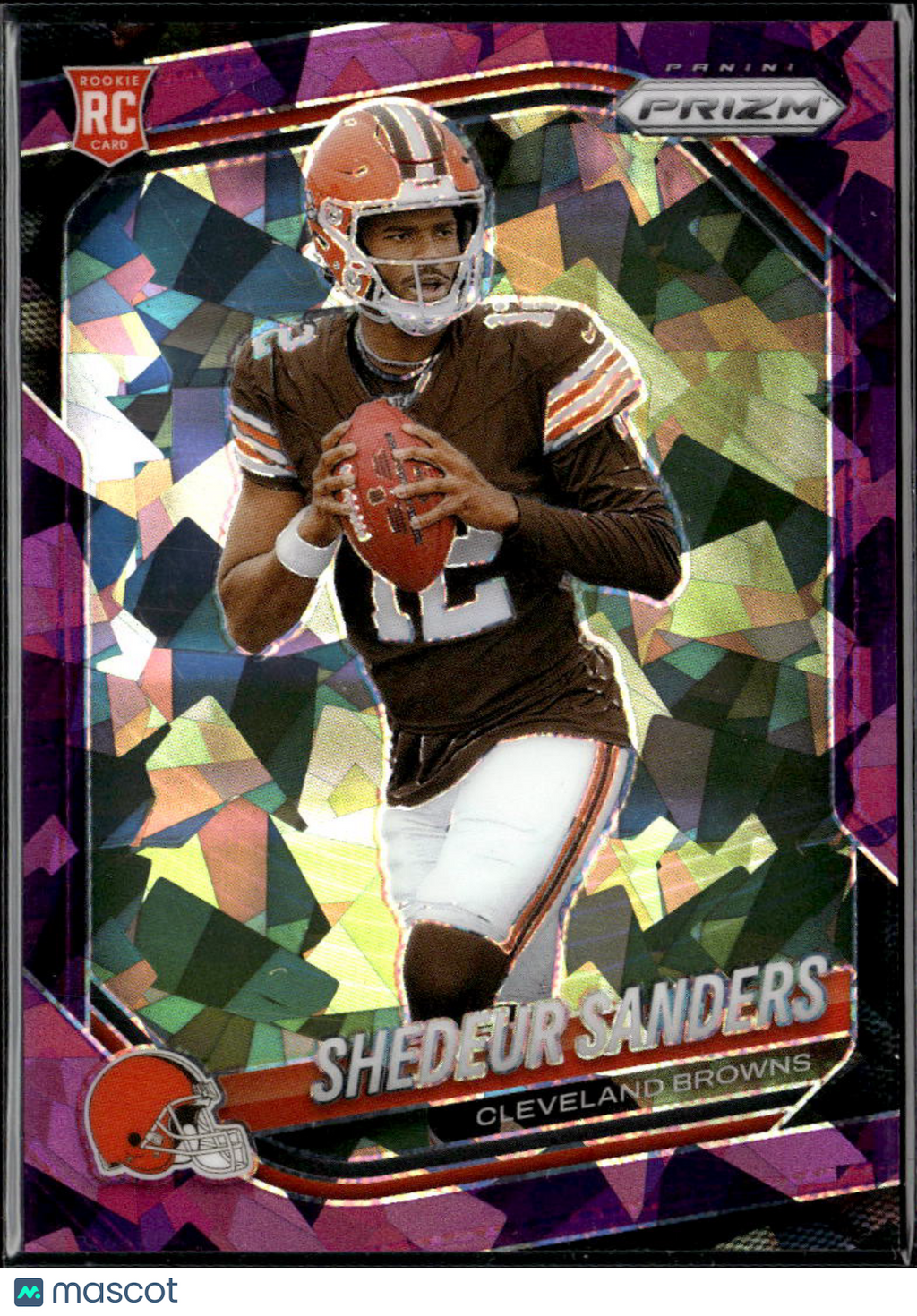 Shedeur Sanders 2025 Prizm Purple Ice Prizm RC 87/225 Cleveland Browns