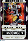 Odell Beckham Jr. 2020 Contenders Draft Galactic SSP CASE HIT LSU Tigers