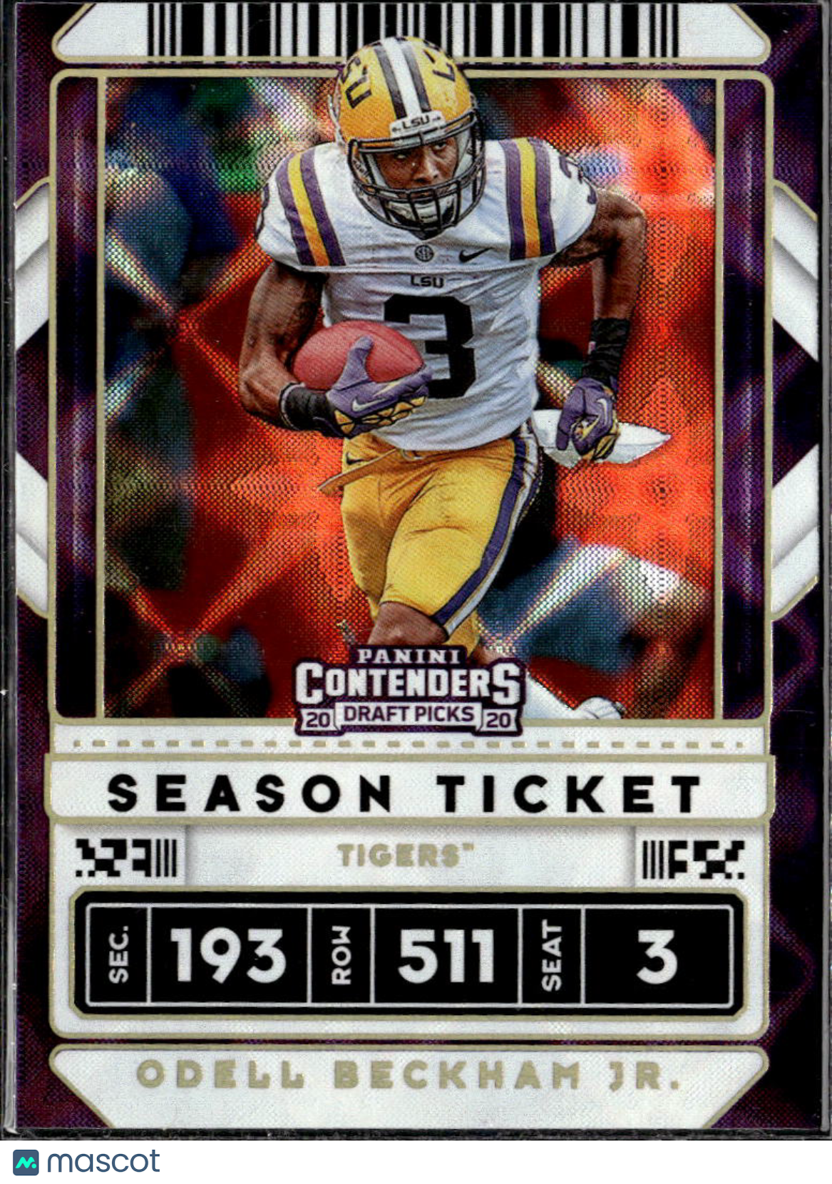 Odell Beckham Jr. 2020 Contenders Draft Galactic SSP CASE HIT LSU Tigers