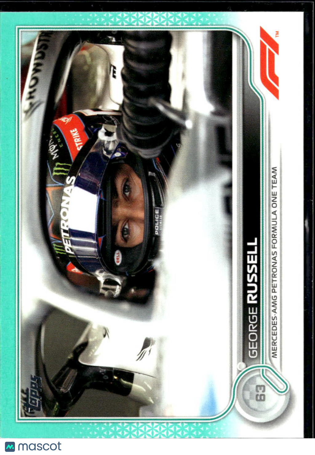 George Russell 2022 Topps Formula 1 Aqua 140/199 Mercedes-AMG