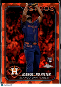Ronel Blanco 2024 Topps Chrome Sapphire RC Orange Refractor 19/25 Houston Astros