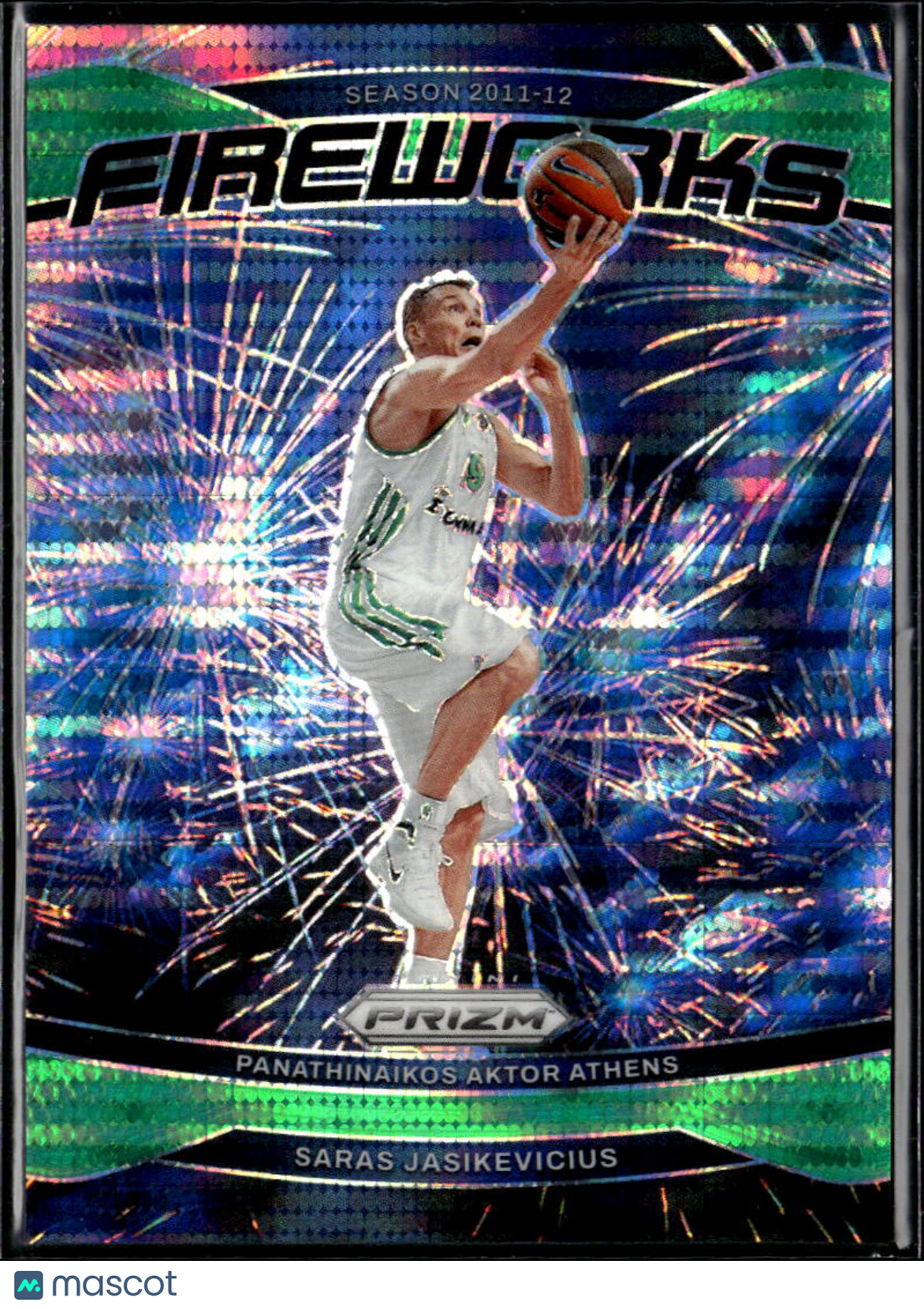 Saras Jasikevicius 2025 Prizm Fireworks Green Pulsar 10/25 Aktor Athens