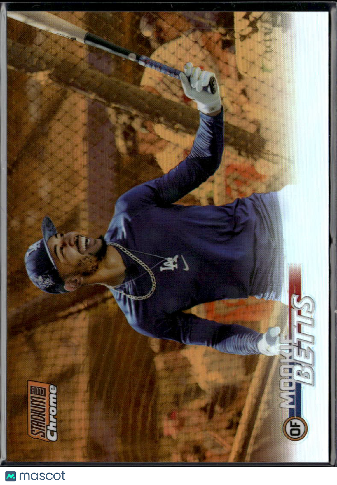Mookie Betts 2023 Topps Stadium Club Chrome Orange Refractor 9/99 LA Dodgers