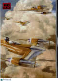 N-1 Starfighters Topps Star Wars Galaxy Chrome Pink Refractor 101/250
