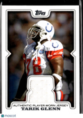 Tarik Glenn 2008 Topps Authentic Pro Bowl Jersey Patch Indianapolis Colts