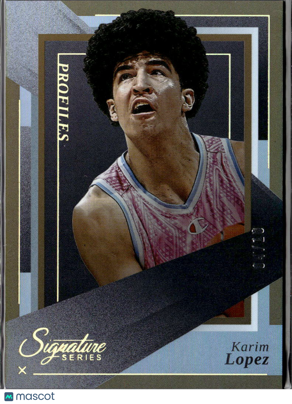 Karim Lopez 2025 Signature Series Profiles GOLD Rookie RC 4/10 Memphis Grizzlies
