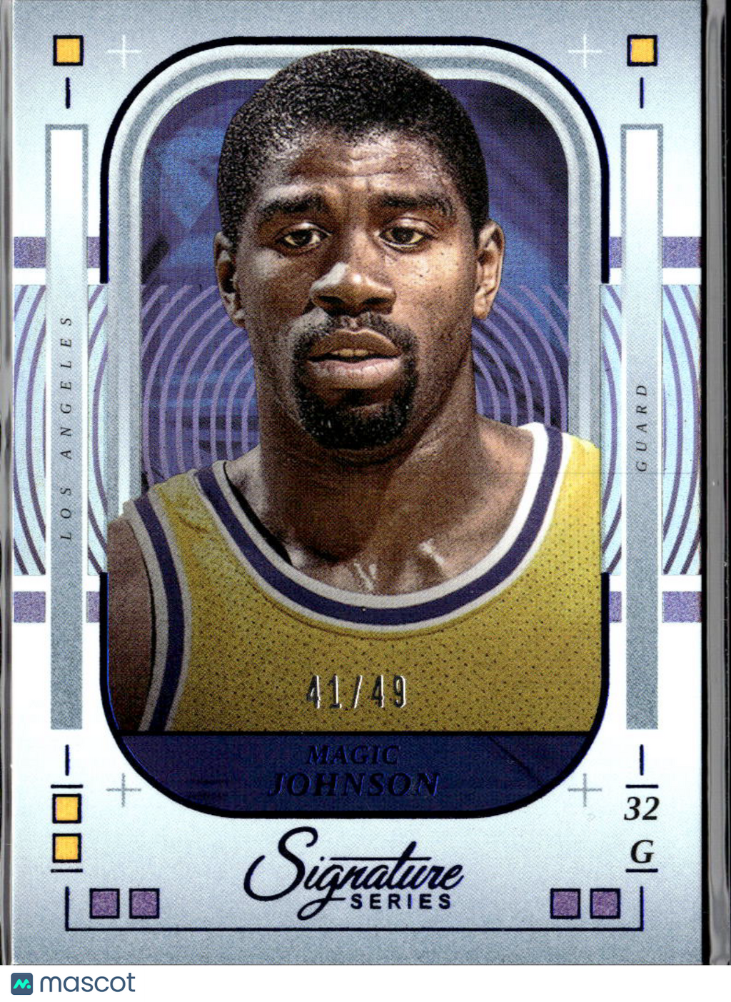 Magic Johnson 2025 Panini Signature Series Blue 41/49 Los Angeles Lakers