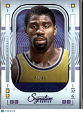 Magic Johnson 2025 Panini Signature Series Blue 41/49 Los Angeles Lakers