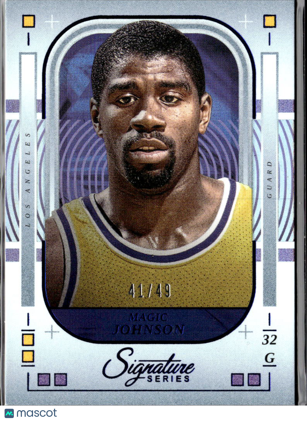 Magic Johnson 2025 Panini Signature Series Blue 41/49 Los Angeles Lakers