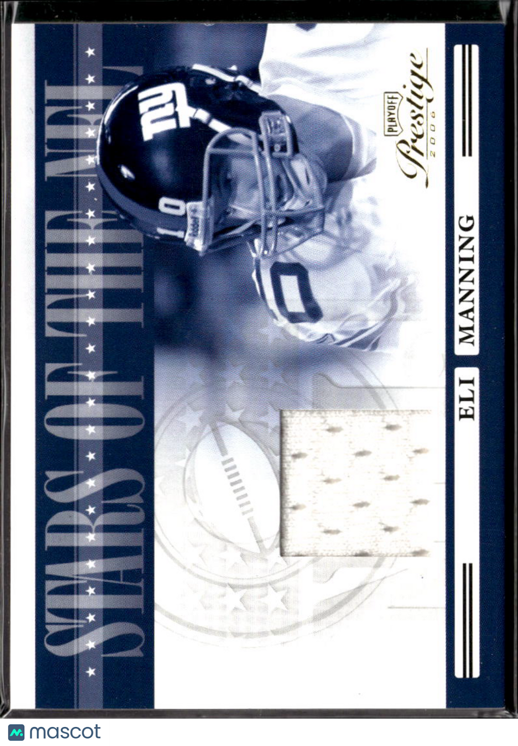 Eli Manning 2006 Prestige Stars of the NFL Game Worn Jersey Patch NY Giants