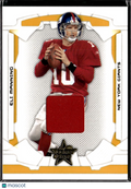 Eli Manning 2008 Leaf Rookies & Stars Game Worn Jersey Patch New York Giants