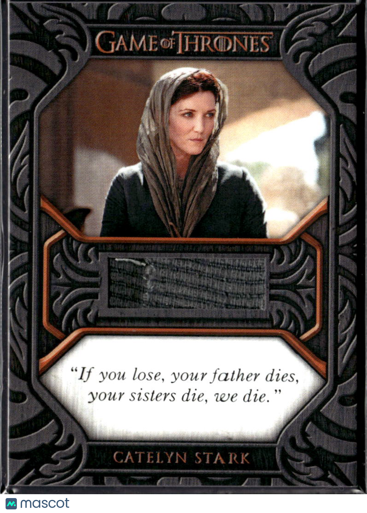 Catelyn Starks Rittenhouse Game of Thrones Wardrobe Patch