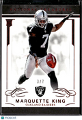 Marquette King 2017 National Treasures RC Rookie 3/7 Oakland Raiders