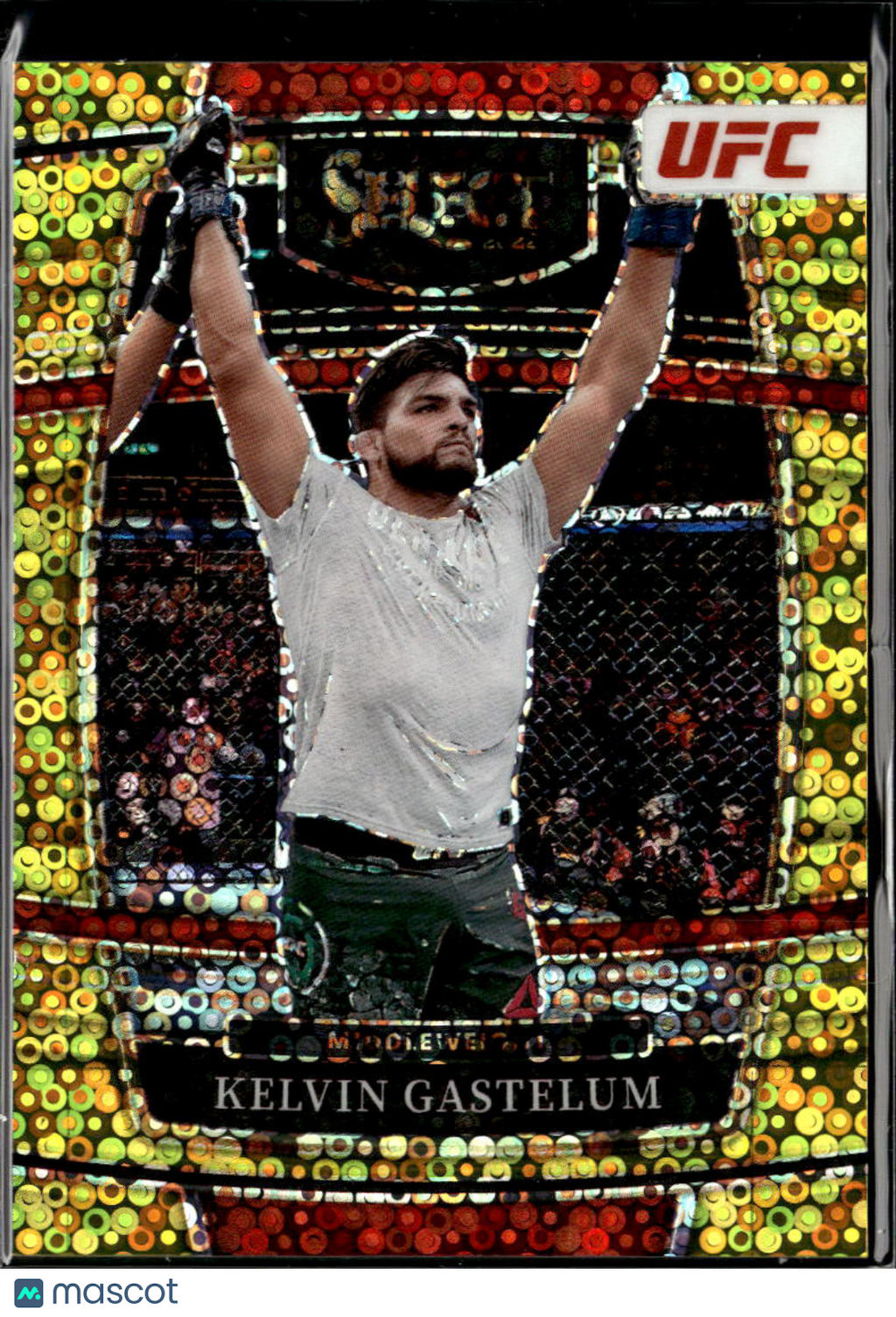 Kelvin Gastelum 2022 Select UFC GOLD Disco Prizm MMA 9/10