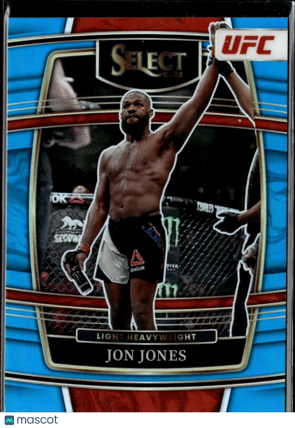 Jon Jones 2022 Select UFC Concourse Light Blue Prizm 30/199