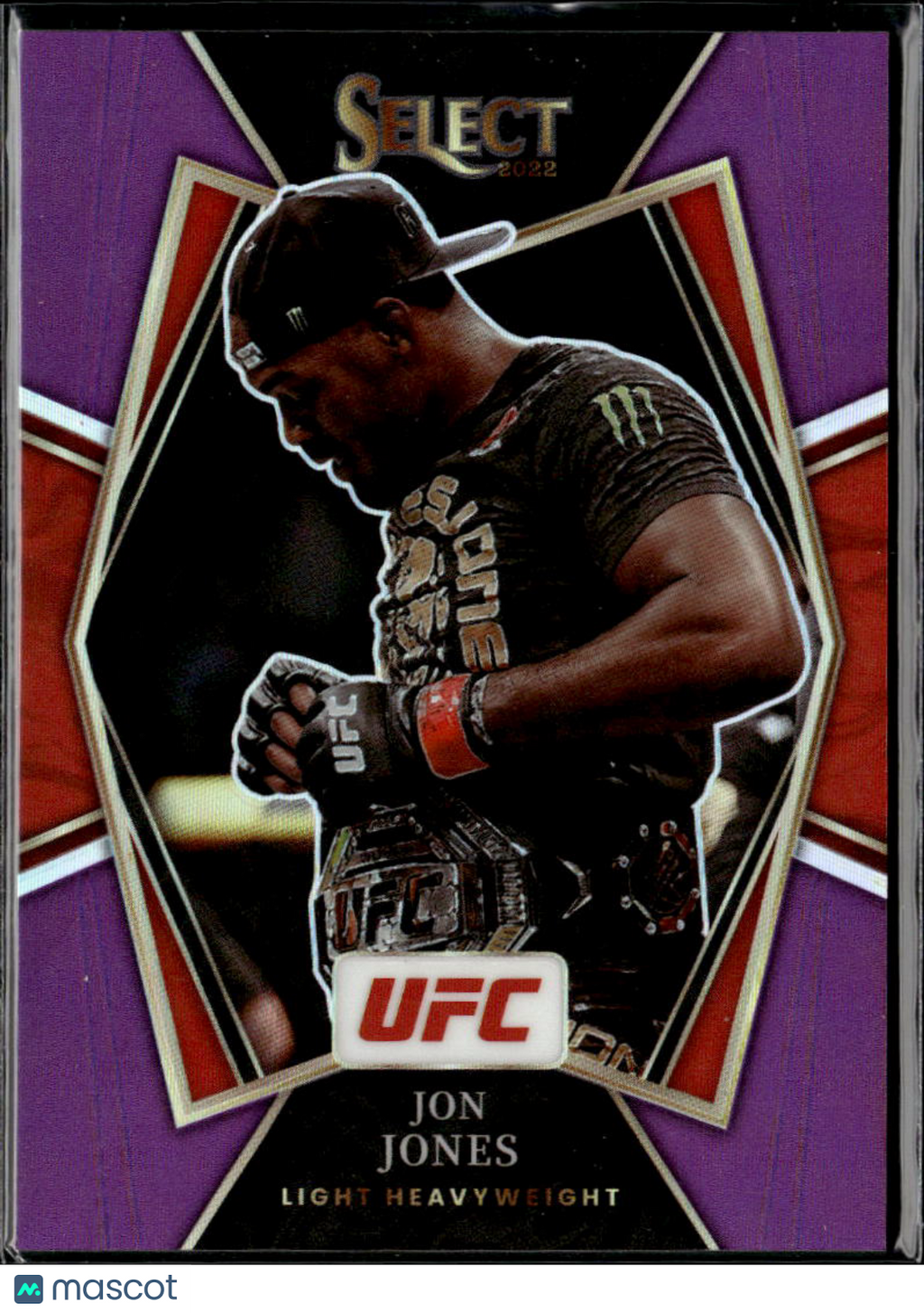 Jon Jones 2022 Select UFC Premier Level Purple Prizm 38/60