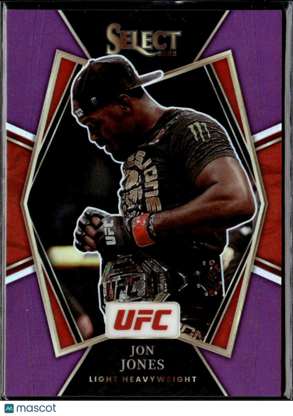 Jon Jones 2022 Select UFC Premier Level Purple Prizm 38/60