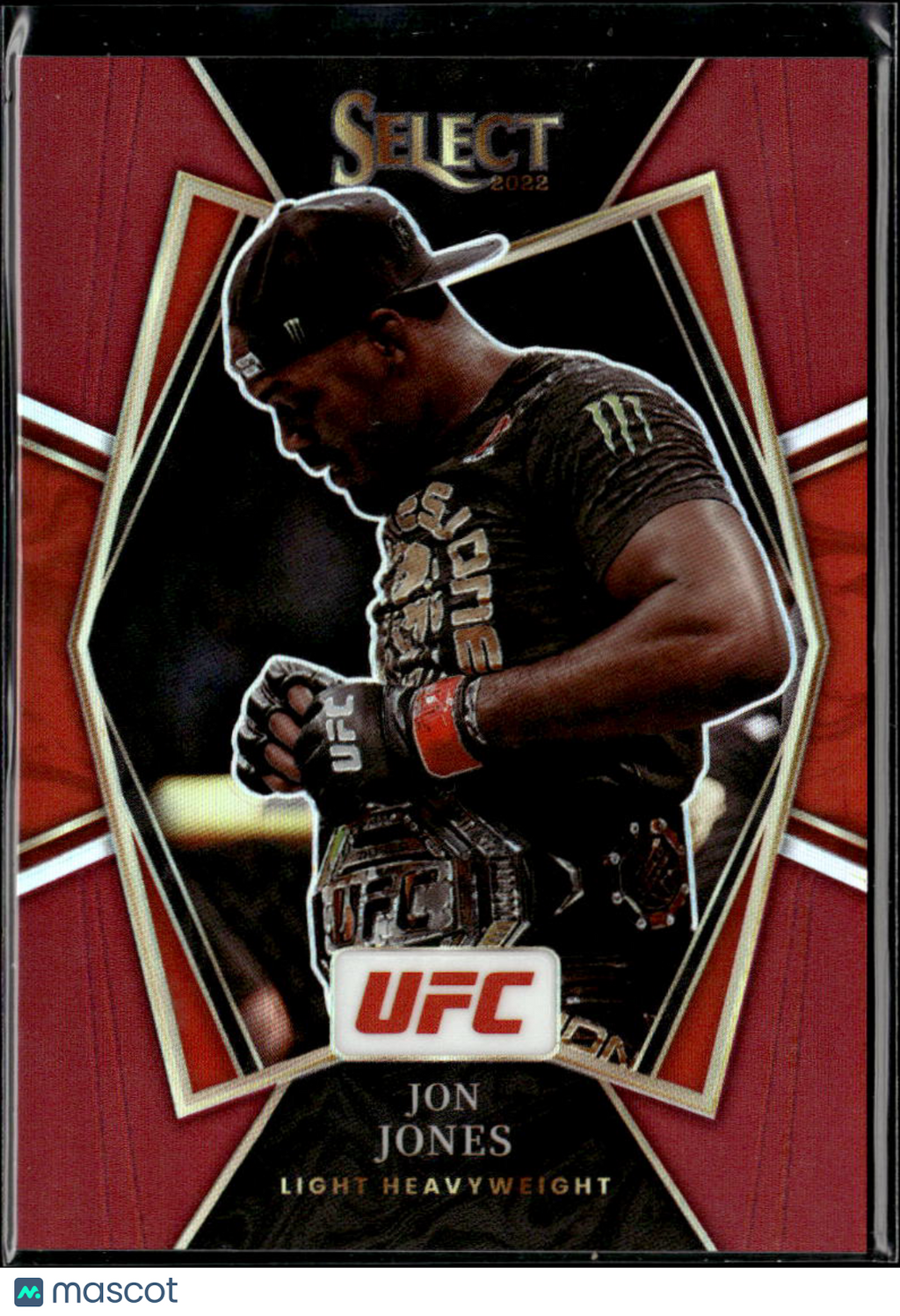 Jon Jones 2022 Select UFC Premier Level Red Prizm 34/125