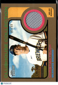 Christian Yelich 2022 Topps Heritage Clubhouse Collection GOLD Patch /99 Brewers
