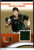 Peter O'Brien 2015 Panini GOLD Jersey Patch 22/25 Miami Hurricanes